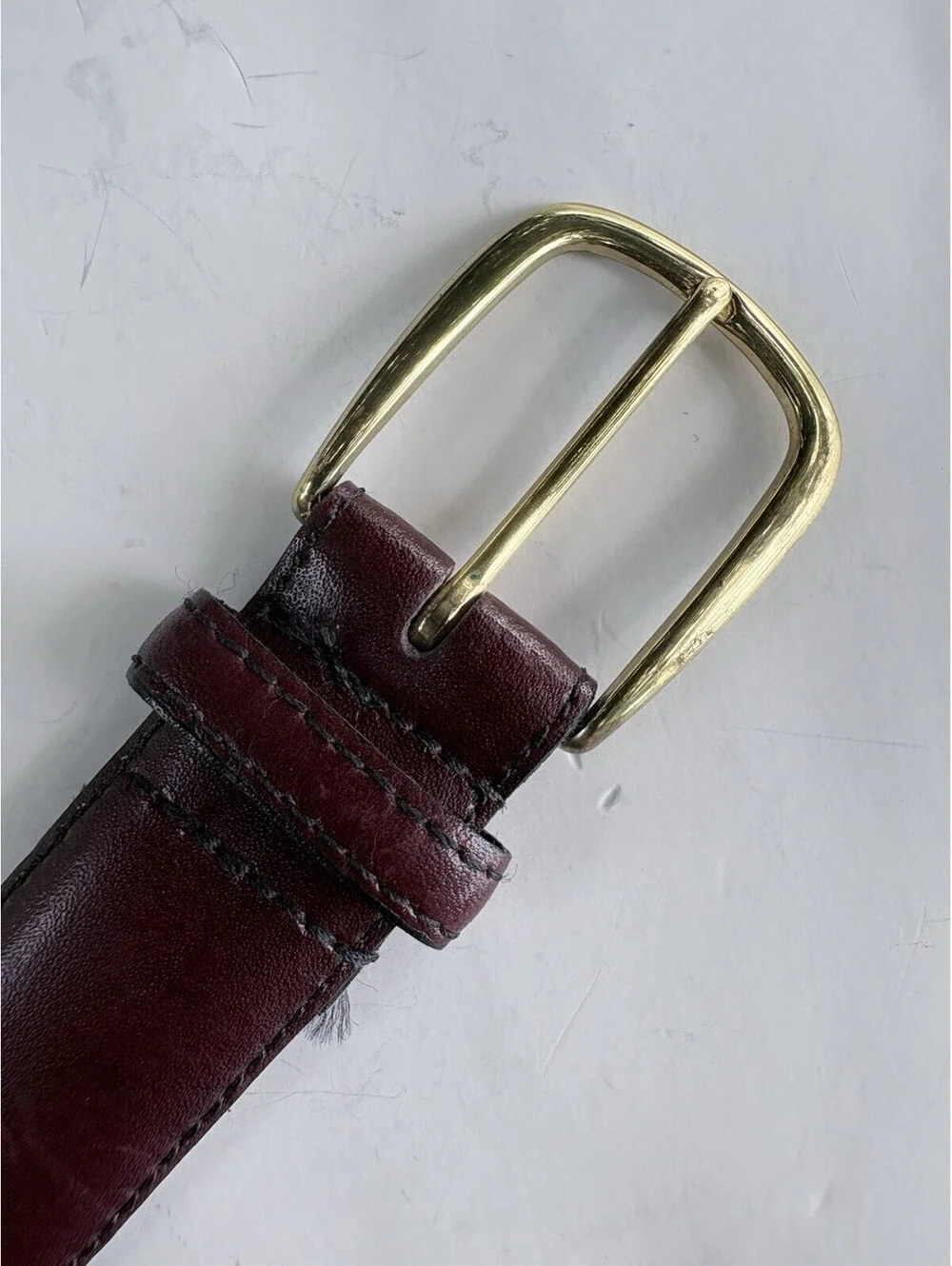 Reversible 44/100 Genuine Leather Made In America Burgundy